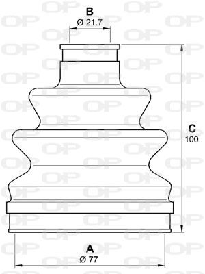 OPEN PARTS Putekļusargu komplekts, Piedziņas vārpsta SJK7133.00